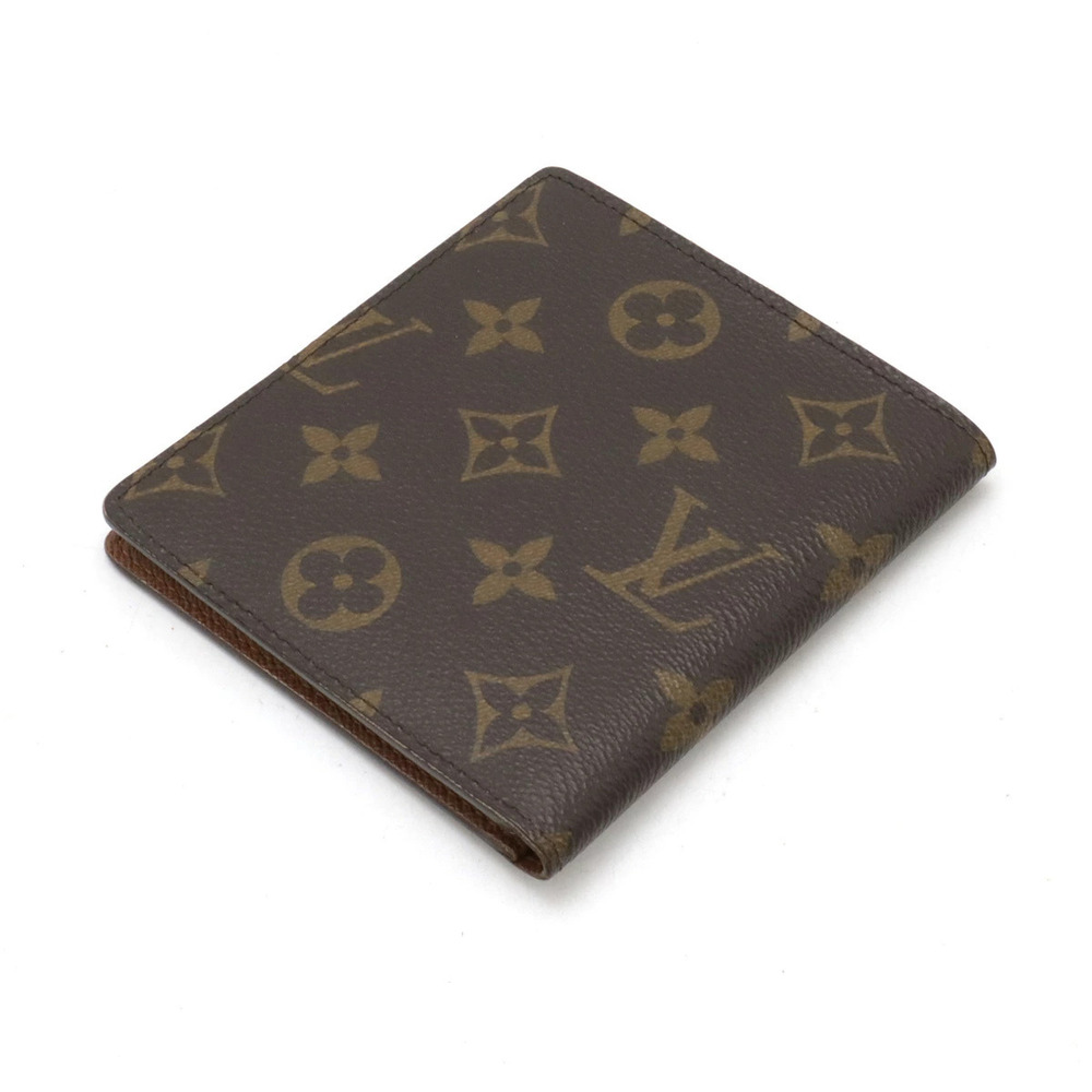Louis Vuitton fold Wallet Bi Credit Monogram Portefeuille Cartes Brown